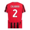 Officiële Voetbalshirt AC Milan Calabria 2 Thuis 2024-25 - Heren